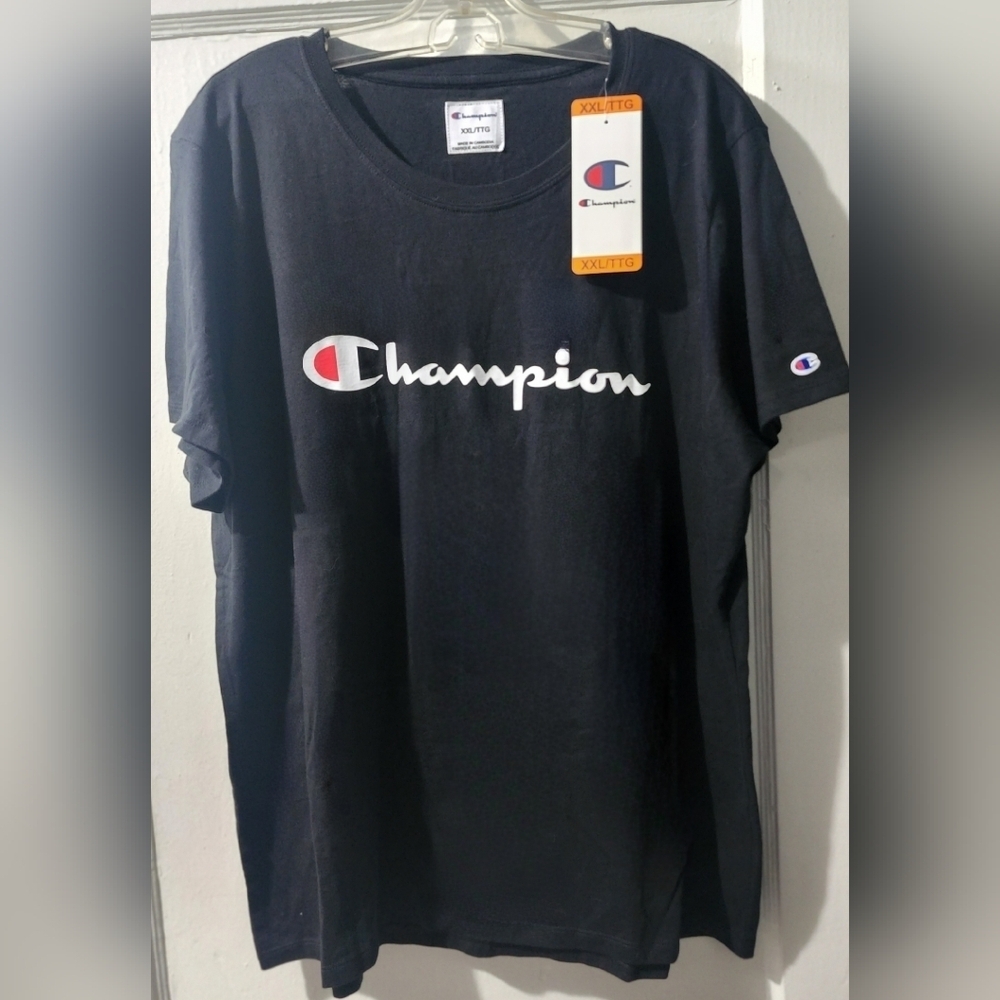 Champion Black Short Sleeve Tee
